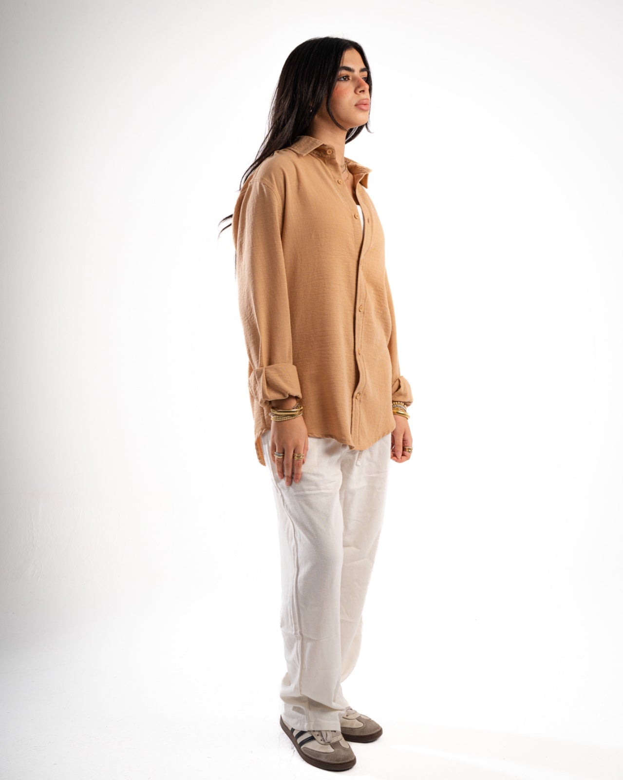 Coffee Linen Shirt