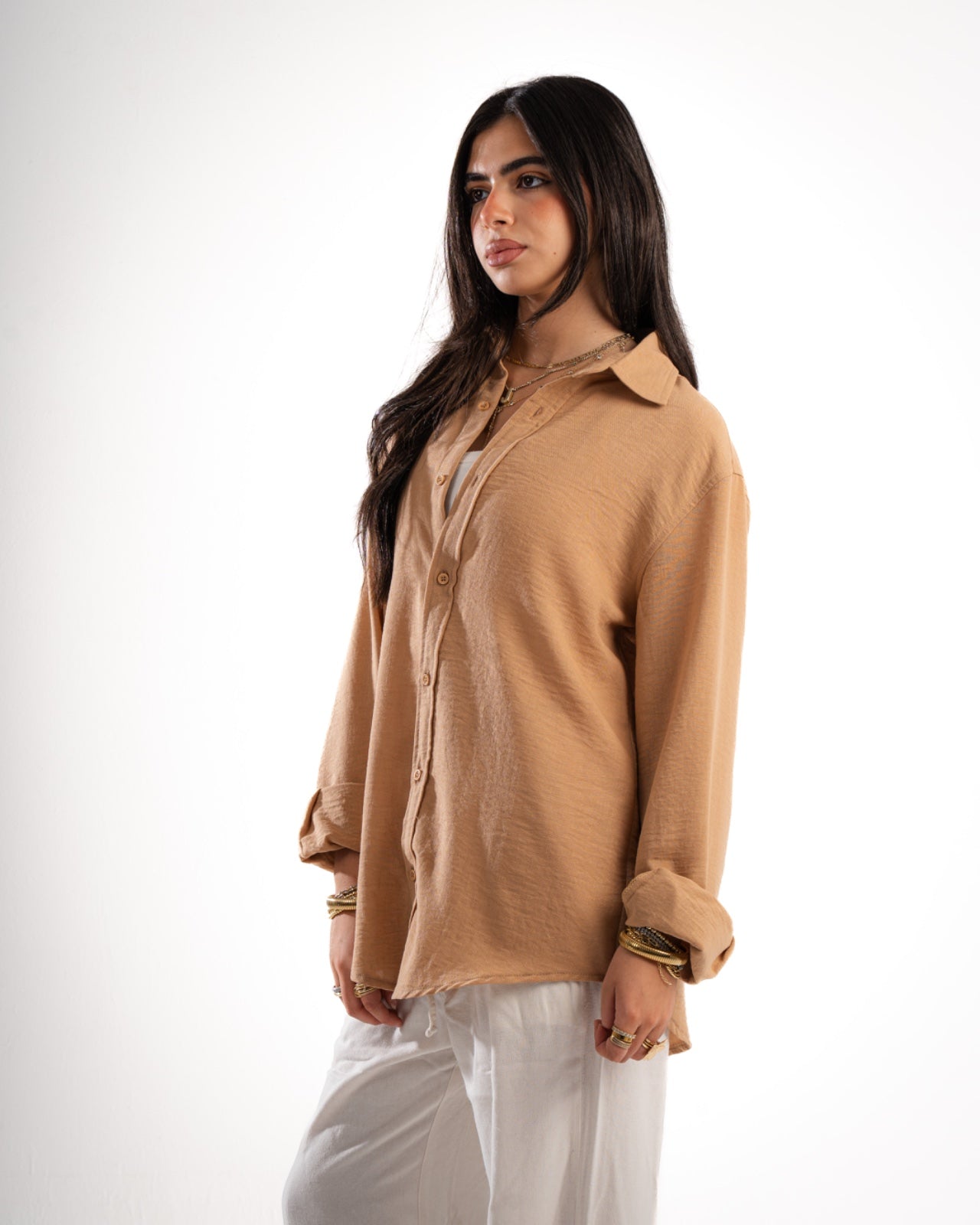 Coffee Linen Shirt