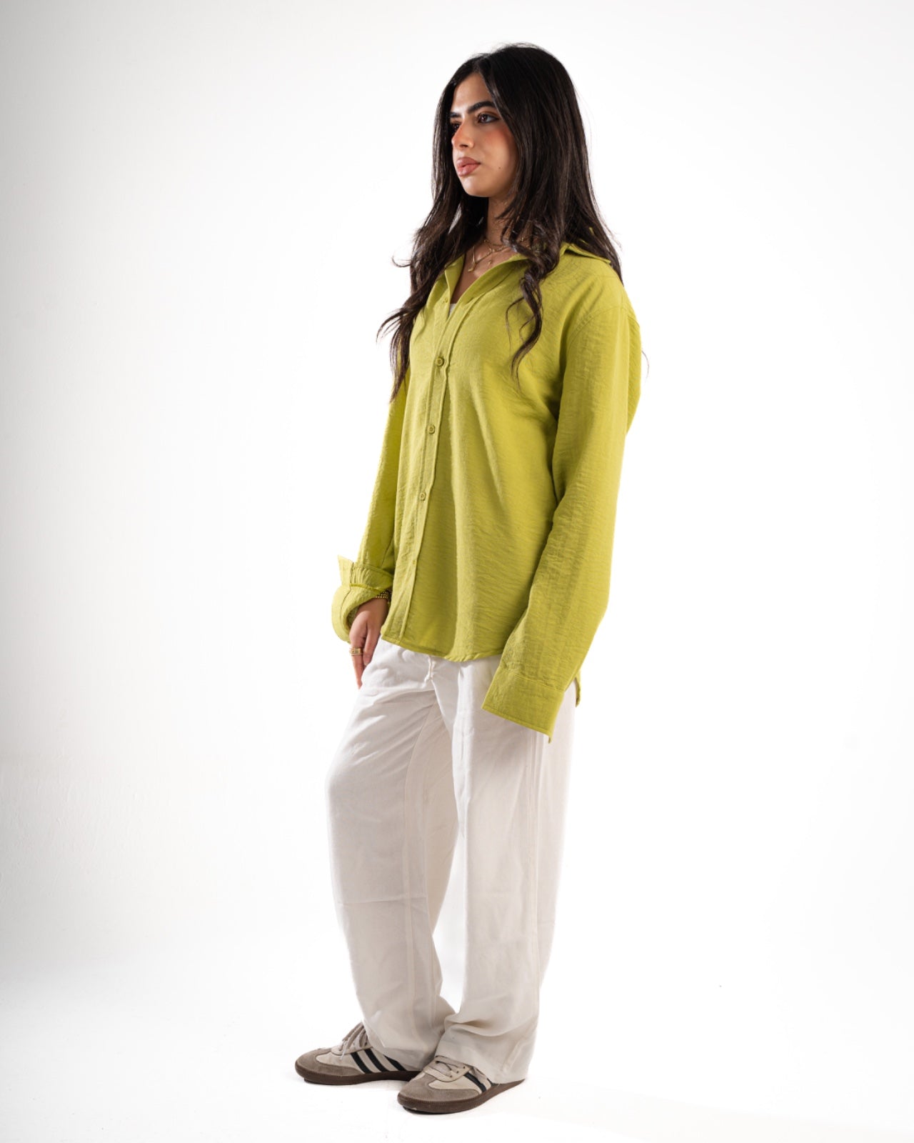 Green Linen Shirt