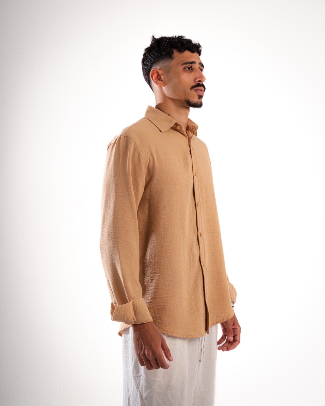 Coffee Linen Shirt