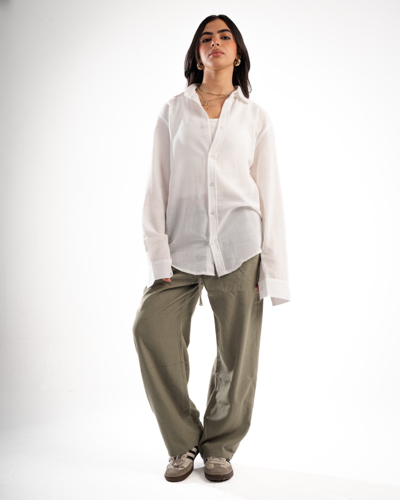 Olive Linen pants