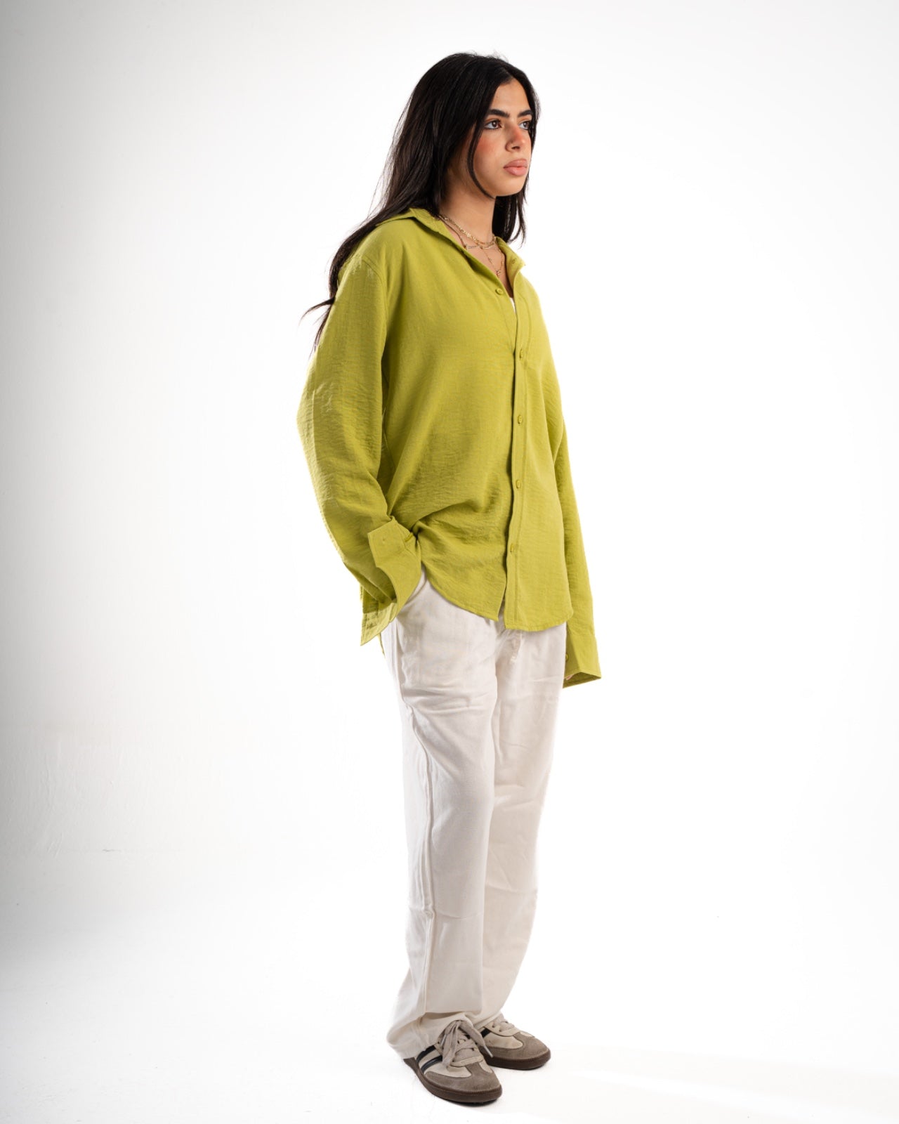 Green Linen Shirt