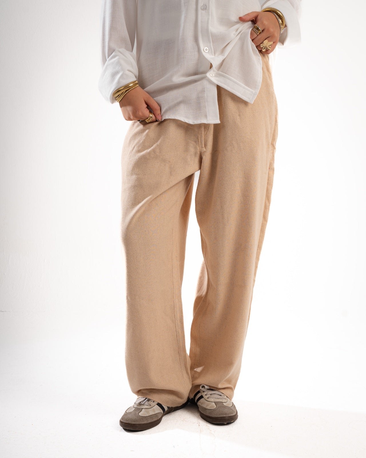 Beige Linen pants