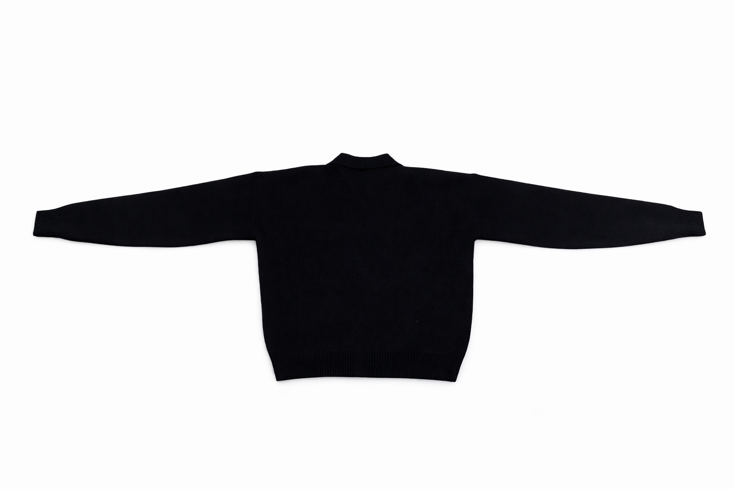 Black Knitted Polo