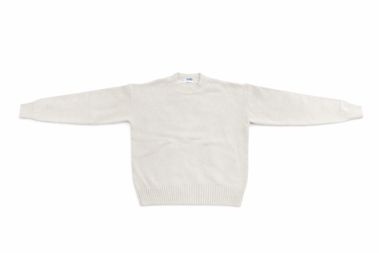 Beige Knitted Sweatshirt