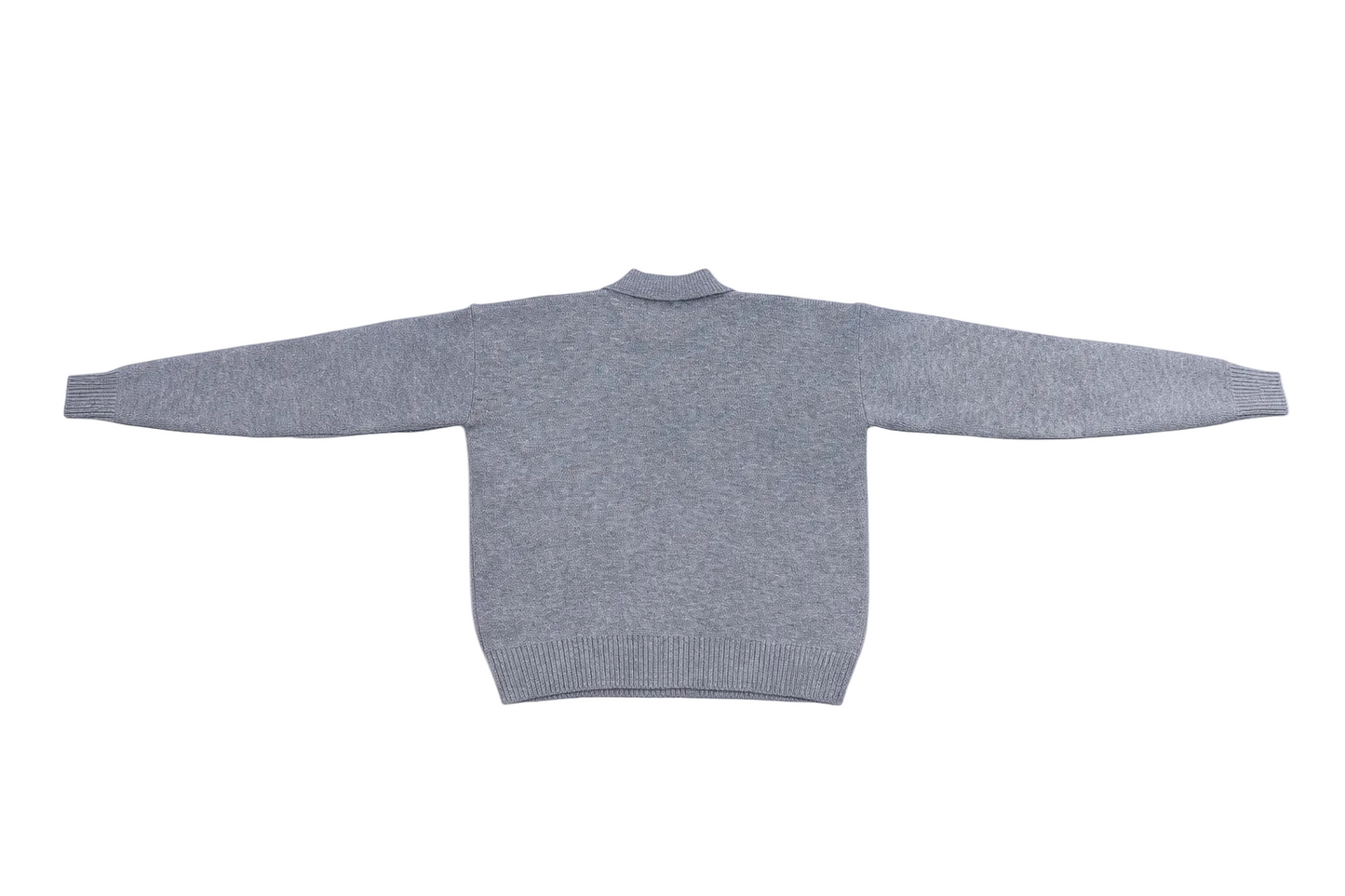 Grey Knitted Polo