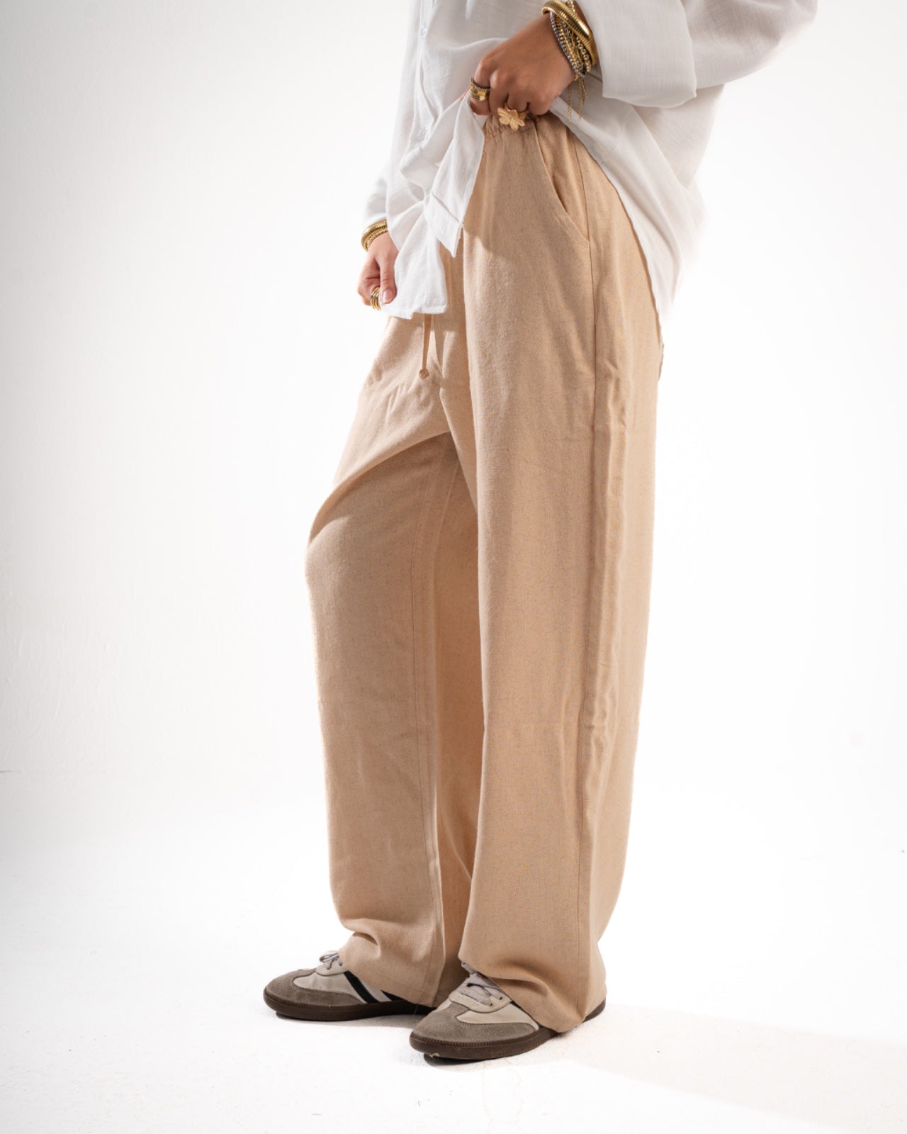 Beige Linen pants