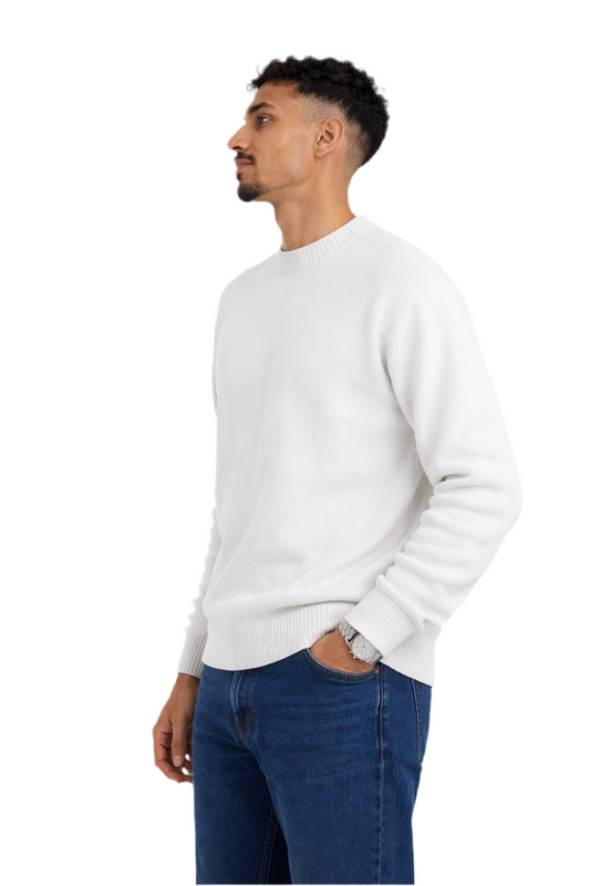 White knitted Sweatshirt