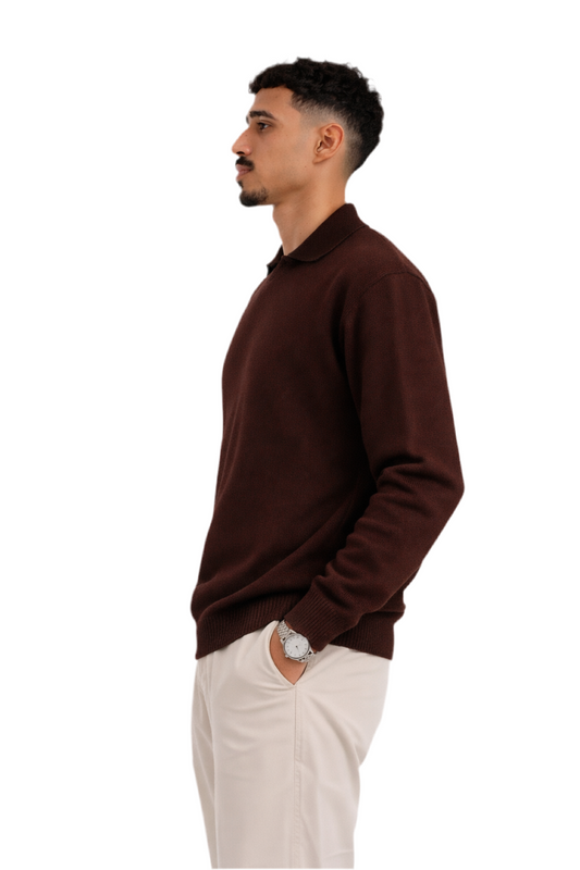 Brown knitted Sweatshirt