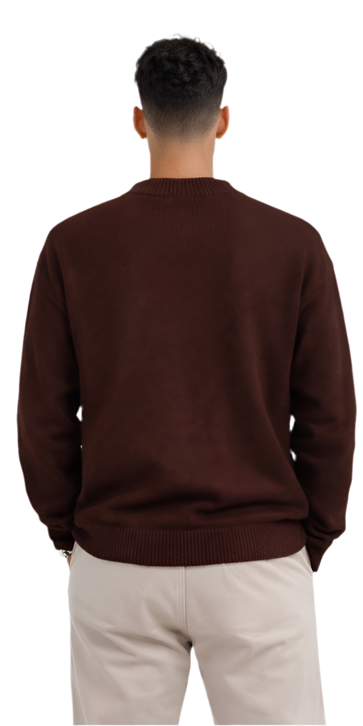 Brown knitted Sweatshirt