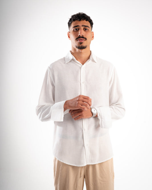White Linen Shirt