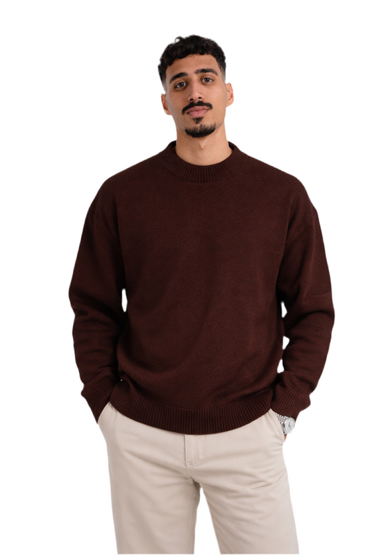 Brown knitted Sweatshirt