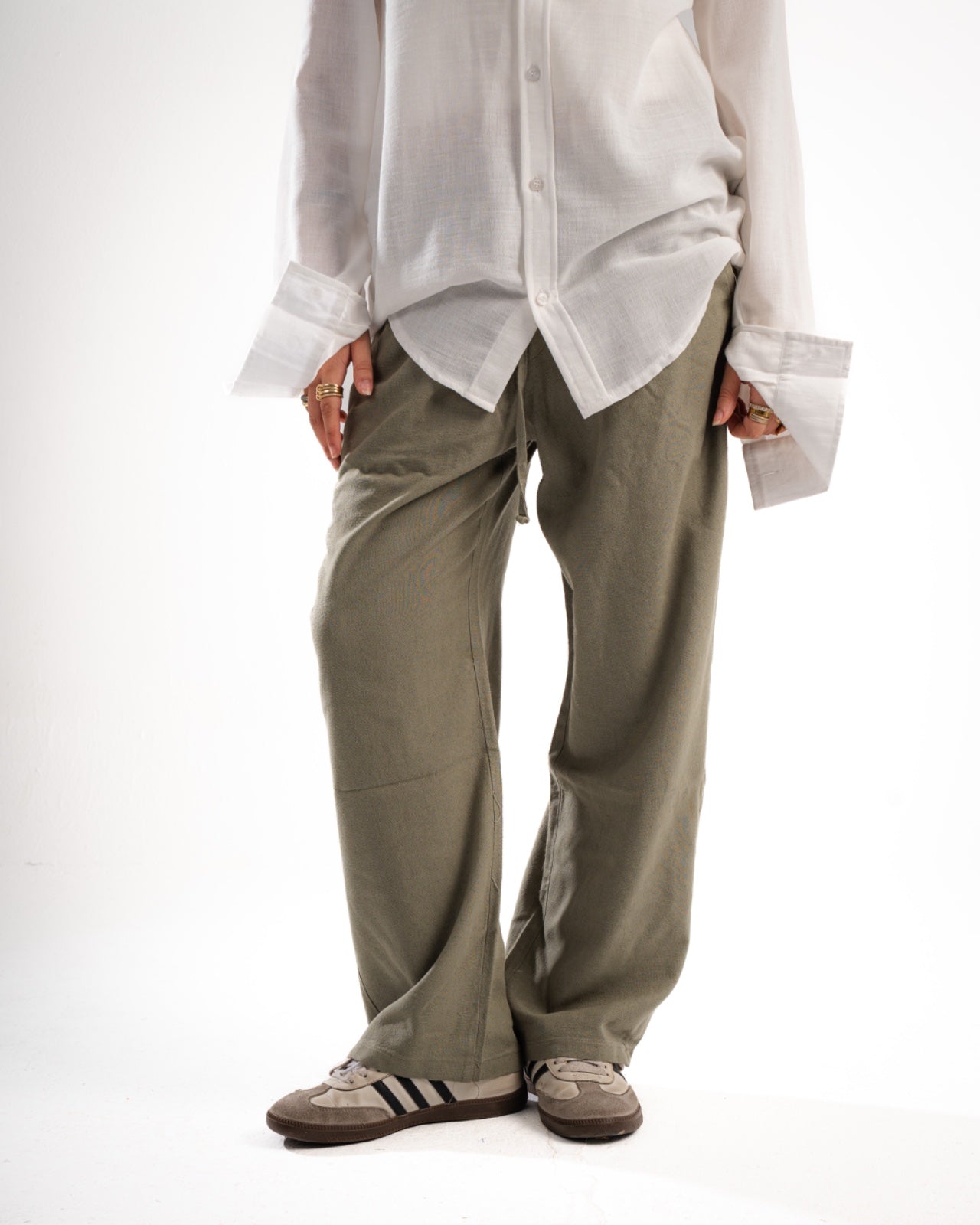 Olive Linen pants