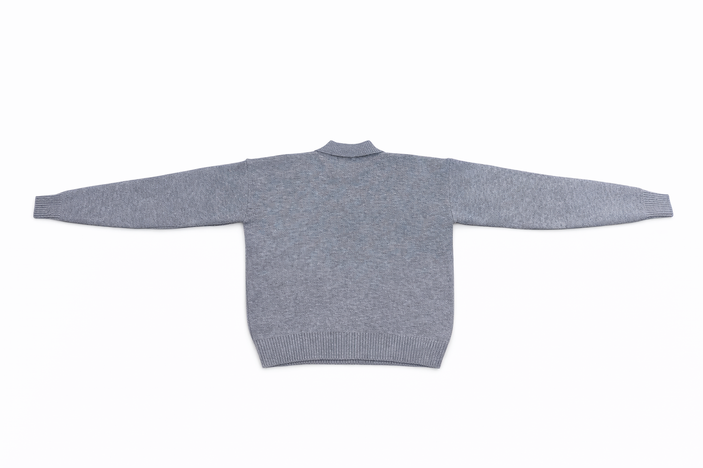 Grey Knitted Polo
