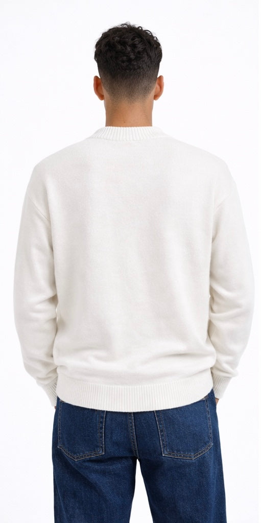 White knitted Sweatshirt