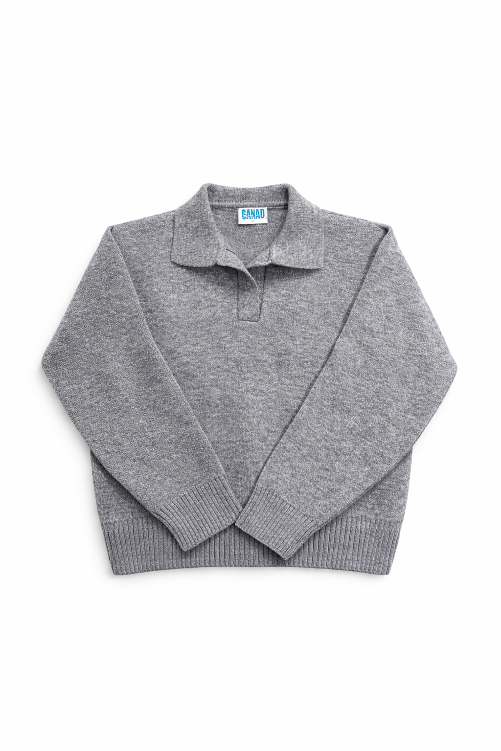 Grey Knitted Polo